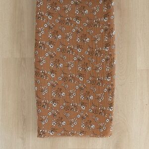 Muslin 100% cotton soft crib fitted sheet cover baby girl neutral